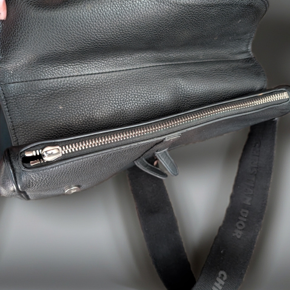 Authentic Dior Men's Black Saddle Bag - Picture 7 of 11